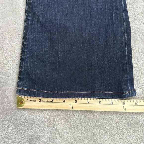 J Brand Women's Babe Flare Bell Bottom Stretch Denim Jeans Size 26 Blue Made USA - Picture 9 of 13